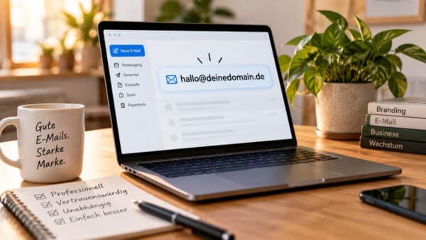 Professionelle E-Mail-Adresse mit eigener Domain So richtest du sie richtig ein